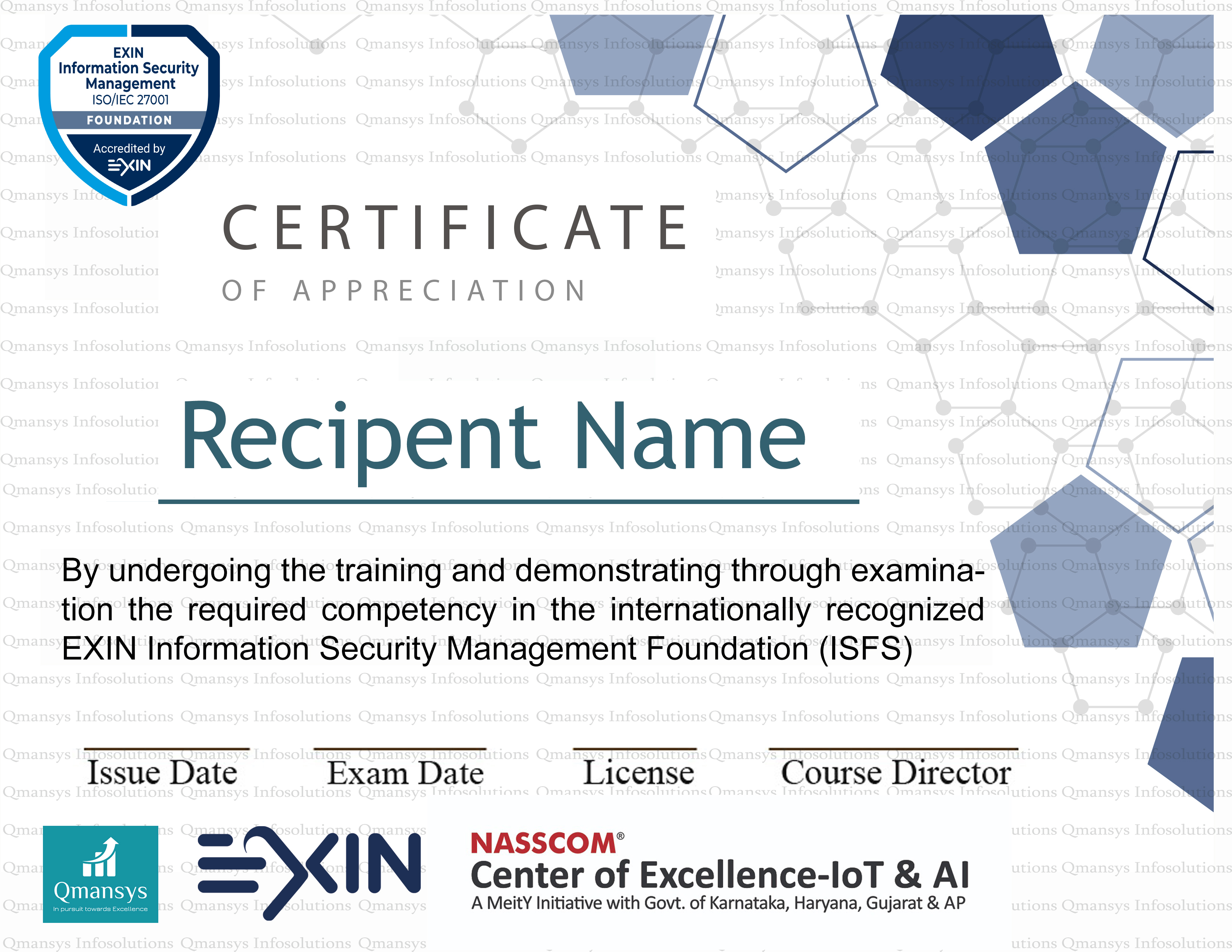 Information Security Management Foundation Certificate